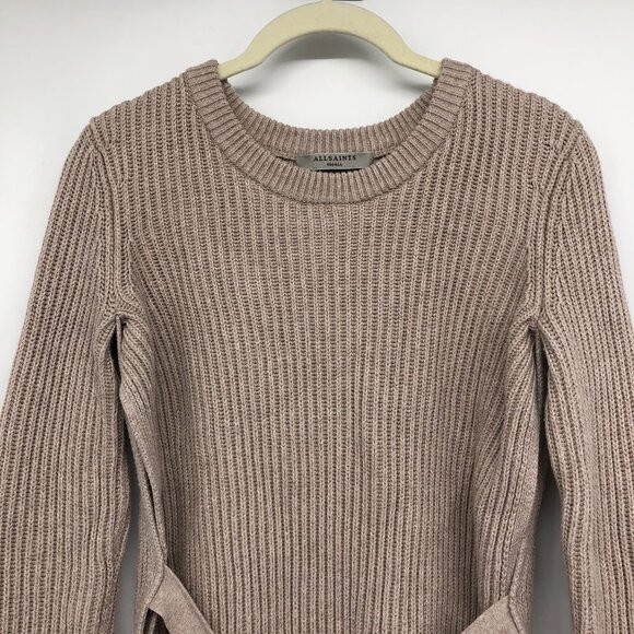 All Saints Cream Cotton East Jumper Pullover, Sweater, Crew, size S - Picture 5 of 16